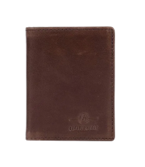 Cowhide card holder brown